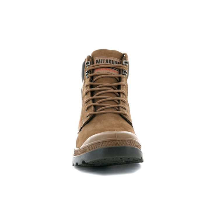 Palladium Pampa Shield WP+ LUX Laarzen Heren Bruin | NL 83NPCOL